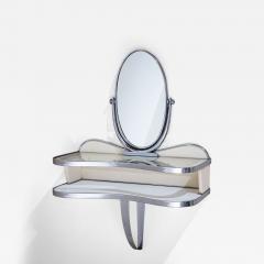 Gio Ponti Wall mounted Vanity Console with Mirror by Gio Ponti Italy 1930s - 4545732