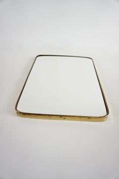 Gio Ponti attr Gio Ponti by Fontana Arte brass wall mirror Hotel Bristol 1950 - 4133098