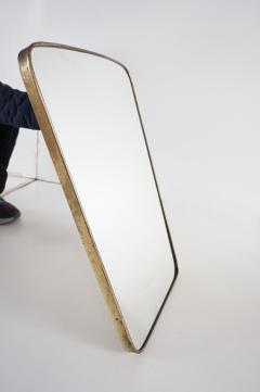 Gio Ponti attr Gio Ponti by Fontana Arte brass wall mirror Hotel Bristol 1950 - 4133102