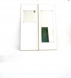 Gio Ponti pair of GIO PONTI laminate wall cupboard doors with mirrors Hotel PdP Rome 1964 - 3755851