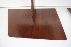 Gio Ponti pair of GIO PONTI oak hanging nightstand tables side tables Hotel Royal 1955 - 3565708
