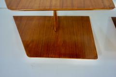 Gio Ponti pair of GIO PONTI wood hanging nightstand tables side tables Hotel Royal 1955 - 2819650