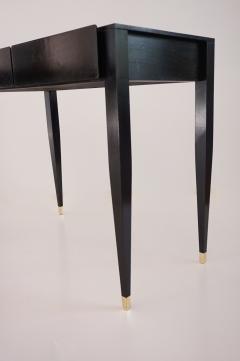 Gio Ponti pair of Gio Ponti black lacquered console vanity tables from Hotel Royal 1955 - 4133254