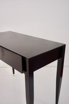 Gio Ponti pair of Gio Ponti black lacquered console vanity tables from Hotel Royal 1955 - 4133255
