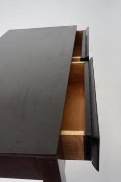 Gio Ponti pair of Gio Ponti black lacquered console vanity tables from Hotel Royal 1955 - 4133257