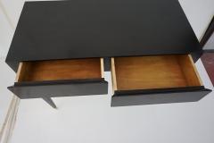 Gio Ponti pair of Gio Ponti black lacquered console vanity tables from Hotel Royal 1955 - 4133259