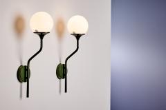 Gioffredo Reggiani 1 of 5 Wall Sconces with one Globe by Goffredo Reggiani for Lampadari Reggiani - 4433148