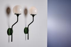 Gioffredo Reggiani 1 of 5 Wall Sconces with one Globe by Goffredo Reggiani for Lampadari Reggiani - 4433180