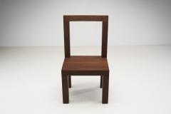 Giorgio Armani Chestnut Constructivist Side Chairs Italy 1990s - 3006970