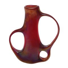 Giorgio Ferro Giorgio Ferro Hand Blown Red Glass Anse Volante Vase 1952 - 2328001
