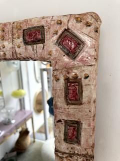 Giorgio Manni Ceramic Enameled Sculpture Mirror by Giorgio Manni Italy 1960s - 3479882