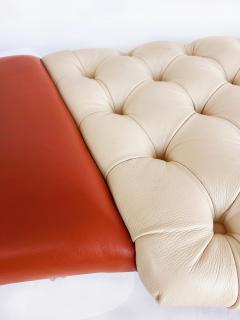 Giorgio Saporiti Giorgio Saporiti Design Il Loft Tufted Leather Bench Multi color Chrome Legs - 4557863