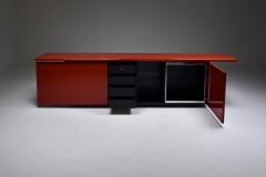 Giotto Stoppino Red lacquer credenza by Giotto Stoppino for Acerbis 1970s - 1939194