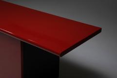 Giotto Stoppino Red lacquer credenza by Giotto Stoppino for Acerbis 1970s - 1939220