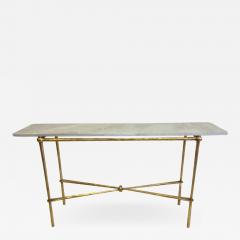 Giovanni Banci 2 Italian Modern Neoclassical Gilt Iron Consoles by Giovanni Banci for Hermes - 1832946