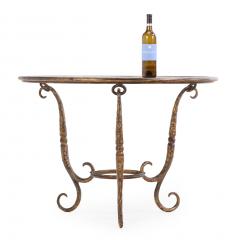 Giovanni Banci An Elegant Gilt Iron and Glass Top Table Possibly by Giovanni Banci C 1970  - 4377676