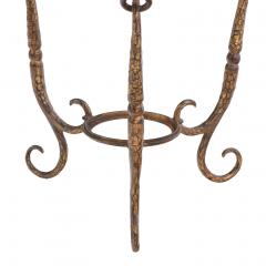 Giovanni Banci An Elegant Gilt Iron and Glass Top Table Possibly by Giovanni Banci C 1970  - 4377677