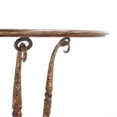 Giovanni Banci An Elegant Gilt Iron and Glass Top Table Possibly by Giovanni Banci C 1970  - 4377678