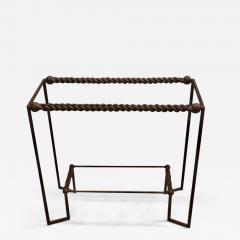 Giovanni Banci Italian Midcentury Wrought and Braided Iron Console by Giovanni Banci - 1698566