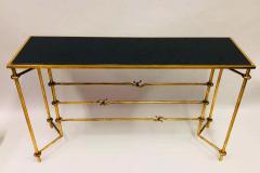 Giovanni Banci Italian Modern Neoclassical Gilt Iron Console by Giovanni Banci for Hermes - 1723027