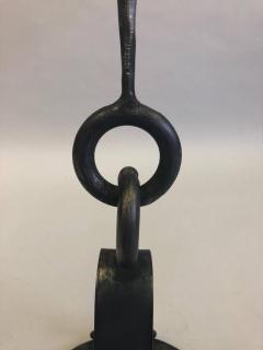 Giovanni Banci Pair of Italian Mid Century Modern Wrought Iron Side Tables by Giovanni Banci - 1707459