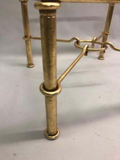 Giovanni Banci Pair of Modern Neoclassical Gilt Iron Side Tables or Coffee Table for Hermes - 1722736