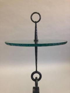 Giovanni Banci Pair of Modern Neoclassical Wrought Iron Side Tables Giovanni Banci and Hermes - 2374588