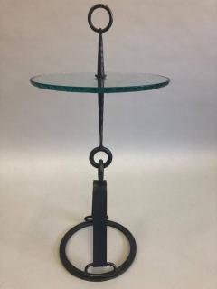 Giovanni Banci Pair of Modern Neoclassical Wrought Iron Side Tables Giovanni Banci and Hermes - 2374601
