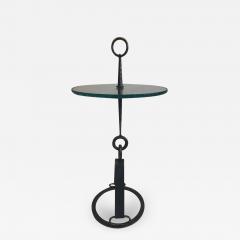 Giovanni Banci Pair of Modern Neoclassical Wrought Iron Side Tables Giovanni Banci and Hermes - 2383130