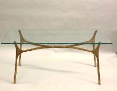 Giovanni Banci Unique Italian Midcentury Gilt Iron Console Sofa Table by Giovanni Banci - 1614138