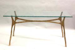 Giovanni Banci Unique Italian Midcentury Gilt Iron Console Sofa Table by Giovanni Banci - 1614139