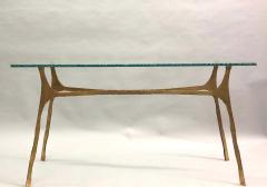 Giovanni Banci Unique Italian Midcentury Gilt Iron Console Sofa Table by Giovanni Banci - 1614145
