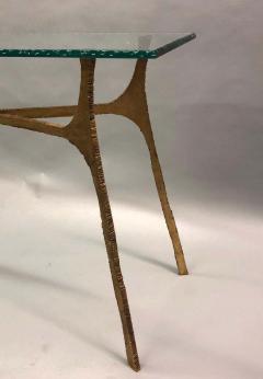 Giovanni Banci Unique Italian Midcentury Gilt Iron Console Sofa Table by Giovanni Banci - 1614146