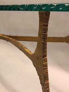 Giovanni Banci Unique Italian Midcentury Gilt Iron Console Sofa Table by Giovanni Banci - 1614149
