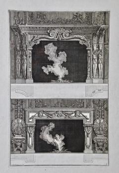 Giovanni Battista Piranesi 18th C Piranesi Fireplace Designs based on Ancient Architectural Styles - 2806003