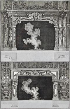 Giovanni Battista Piranesi 18th C Piranesi Fireplace Designs based on Ancient Architectural Styles - 2806025