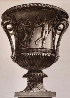 Giovanni Battista Piranesi A Framed 18th C Piranesi Etching of an Ancient Marble Vase from Hadrians Villa - 2678981