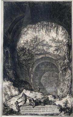 Giovanni Battista Piranesi Antique 18th C Piranesi Scenic Architectural Engraving Print - 1818364