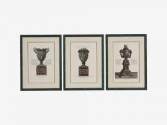 Giovanni Battista Piranesi Style Framed Antique Vase Engravings 1970s - 4741057