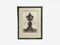 Giovanni Battista Piranesi Style Framed Antique Vase Engravings 1970s - 4741058