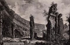 Giovanni Battista Piranesi The Roman Colosseum A Framed 18th Century Etching of the Interior by Piranesi - 2675833