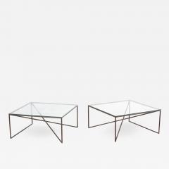 Giovanni Ferrabini 1 of 2 Square Wrought Iron Coffee Tables by Giovanni Ferrabini Italy 1970s - 1545438