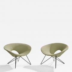 Giovanni Ferrabini Giovanni Ferrabini Attribution Lounge Chairs with Iron and Fabric Italy 1950s - 4798538