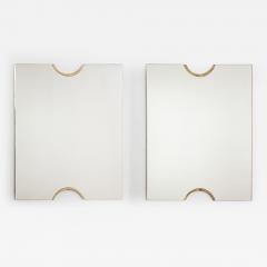 Giovanni Gariboldi Giovanni Gariboldi Pair of Glass and Gilt Wall Mirrors Italy circa 1950s - 4434814