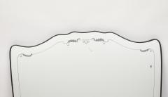 Giovanni Gariboldi Large Brass Etched Glass Mirror by Giovanni Gariboldi - 4270987