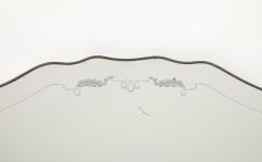 Giovanni Gariboldi Large Brass Etched Glass Mirror by Giovanni Gariboldi - 4270989
