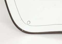 Giovanni Gariboldi Large Brass Etched Glass Mirror by Giovanni Gariboldi - 4270991