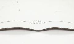 Giovanni Gariboldi Large Brass Etched Glass Mirror by Giovanni Gariboldi - 4270992