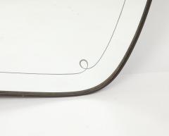 Giovanni Gariboldi Large Brass Etched Glass Mirror by Giovanni Gariboldi - 4270993