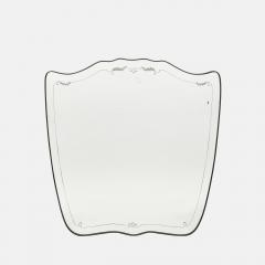 Giovanni Gariboldi Large Brass Etched Glass Mirror by Giovanni Gariboldi - 4277235